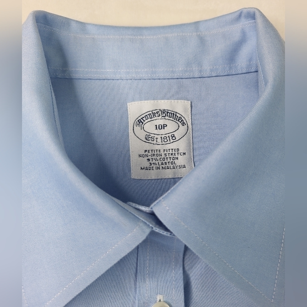 Brooks Brothers Sleeveless Cotton Dress Shirt. Size 10P - Picture 3 of 4